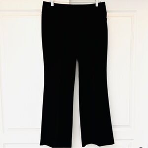 Women's Express Design Studio Editor Pants Black Size 6 Short Mid-Rise Flare Leg